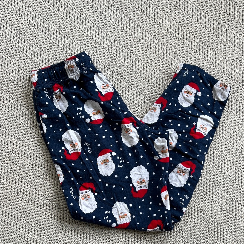 Santa Face Navy Holiday Pajama Pants